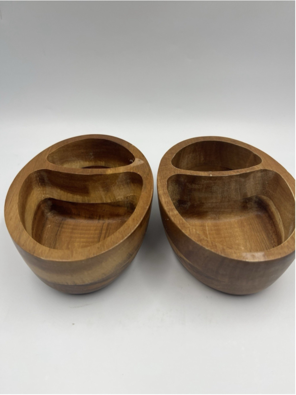 THRESHOLD Small Wooden Divided Serving PlatteSr / BowlS / Tray 5.5” Oval SEE ALL